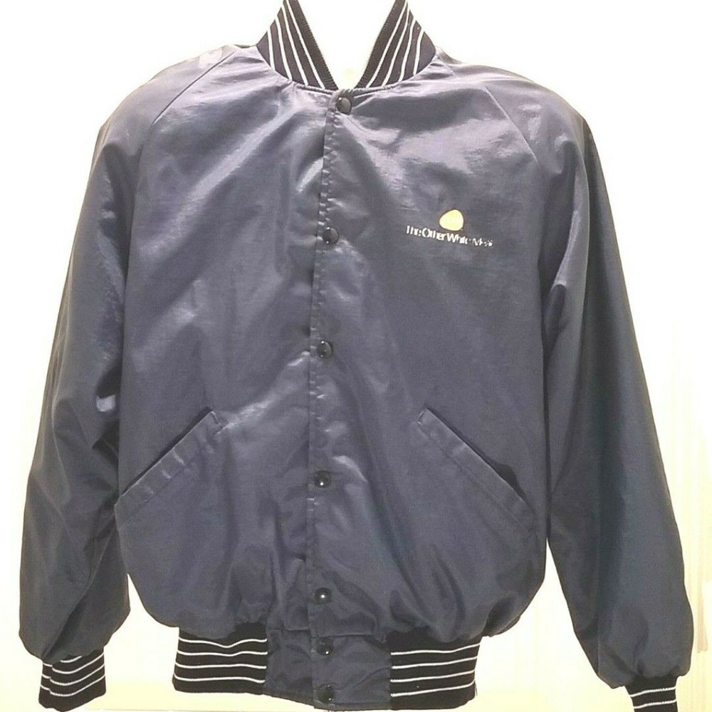 Vintage 80s "Pork The Other White Meat" Jacket Lrg